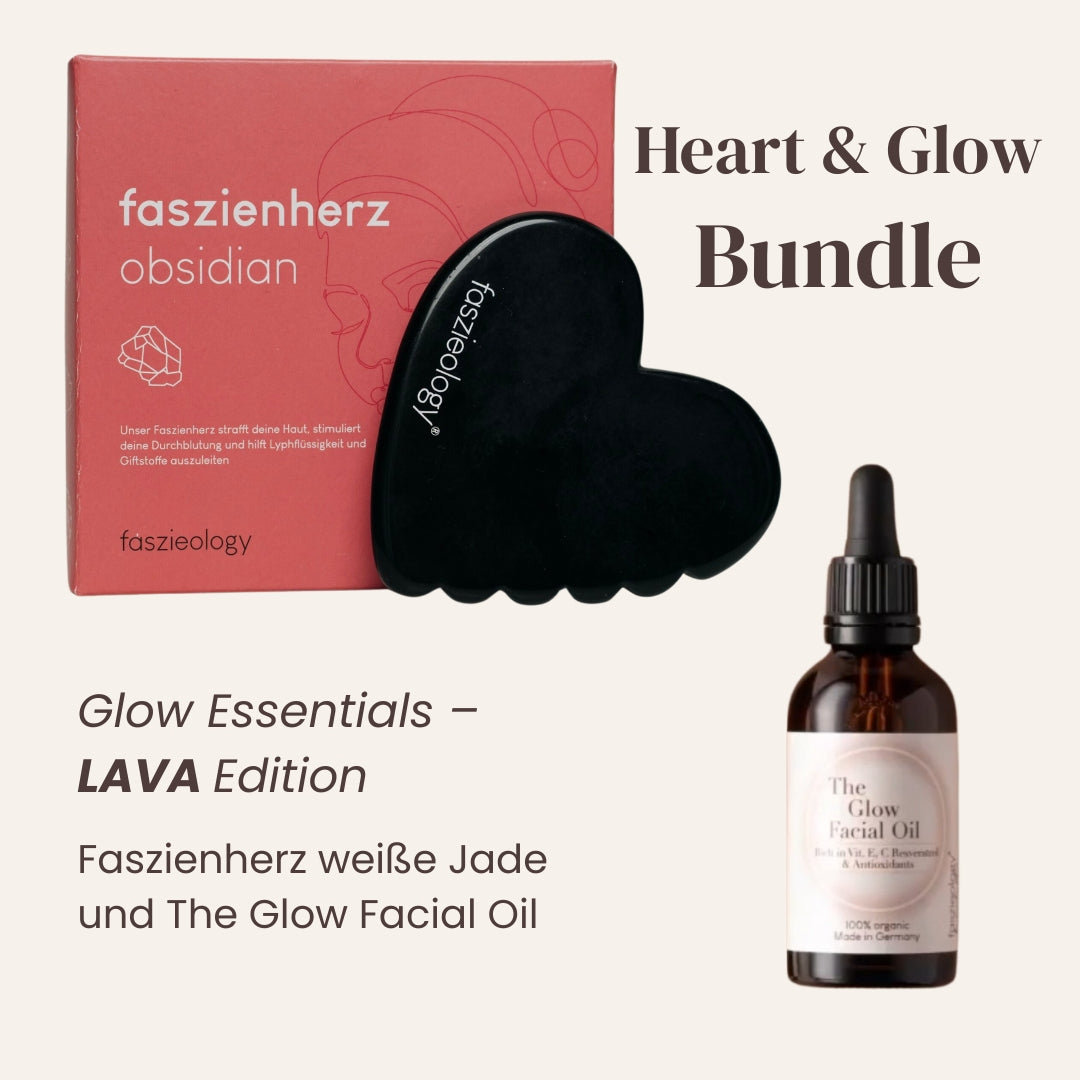 Guasha Set mit Gesichtsöl – Faszienherz & Glow Oil