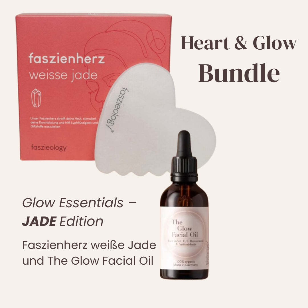 Guasha Set mit Gesichtsöl – Faszienherz & Glow Oil